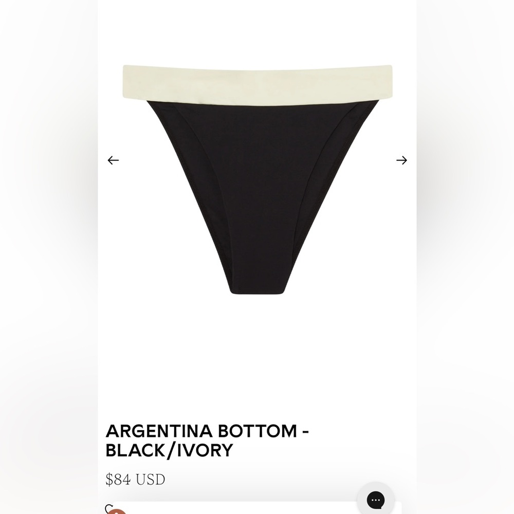 NWT Monday Swimwear Argentina Bottom